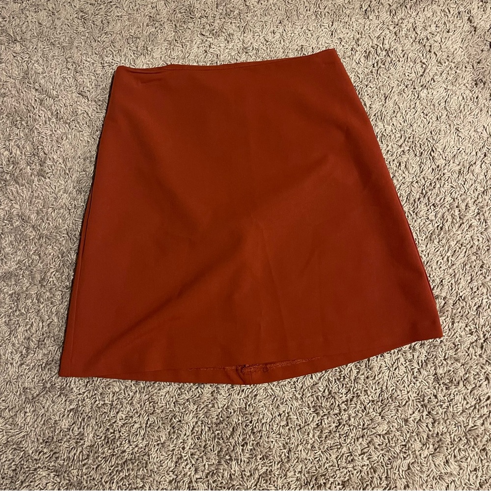 ASOS red skirt